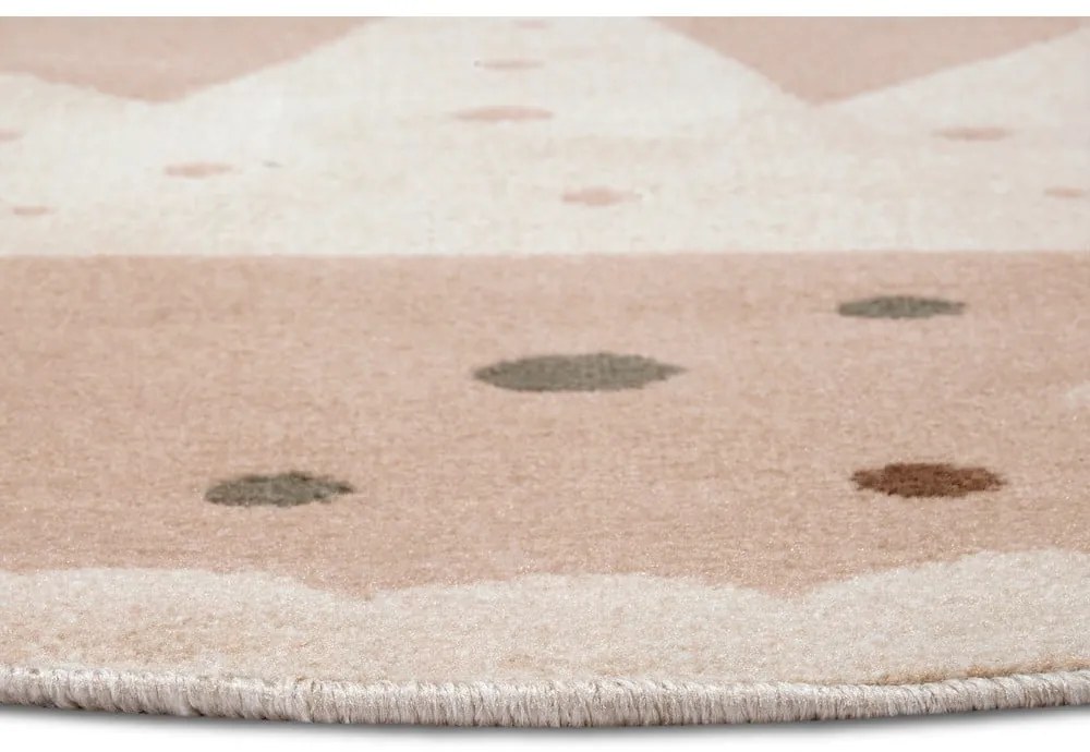 Béžový detský koberec ø 140 cm Crown – Hanse Home