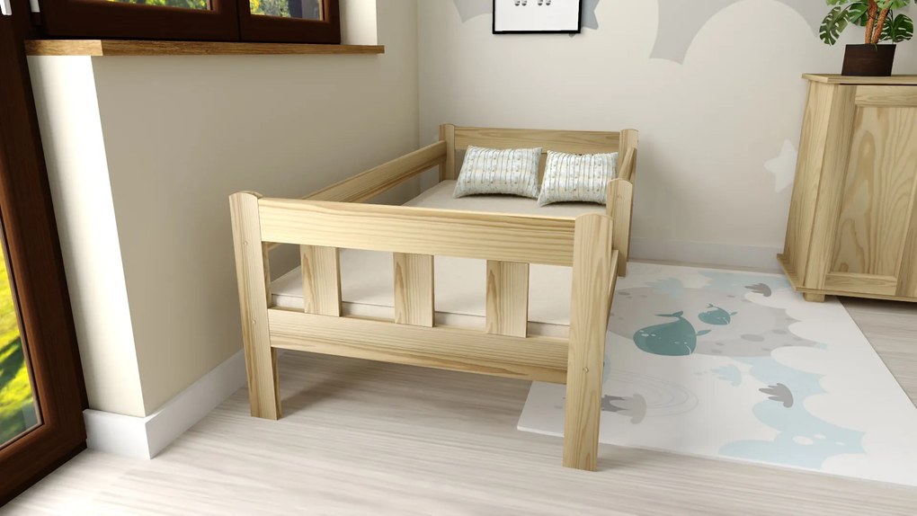 Detská posteľ NESTY 90 x 200 cm, borovica Rošt: S latkovým roštom, Matrac: Matrac SOMNIA 18 cm