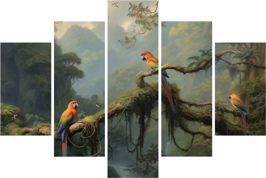 Obraz - Tropický les (150x105 cm)