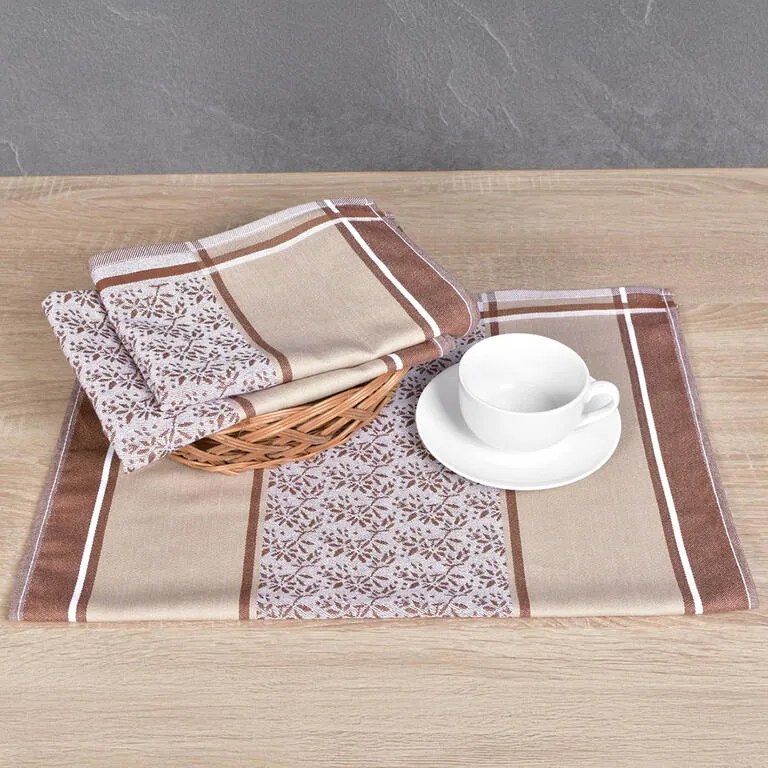 Utierky z egyptskej bavlny DORO BEIGE 50 x 70 cm 3 ks