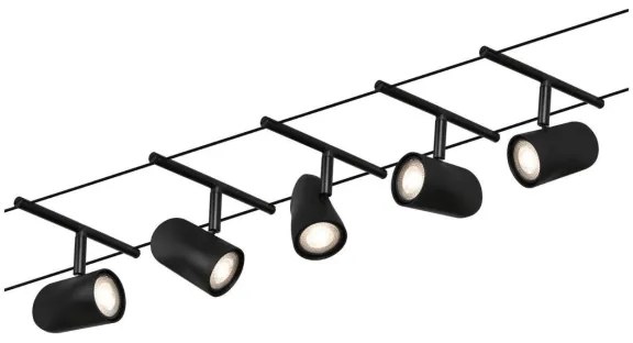 Paulmann 94469 - SADA 5xGU5,3/10W Bodové svietidlo CUP 230V čierna