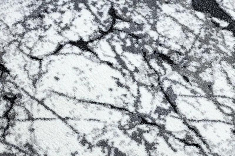 Moderný koberec COZY 8871 Marble, Mramor - Štrukturálny, dve vrstvy rúna sivá Veľkosť: 140x190 cm