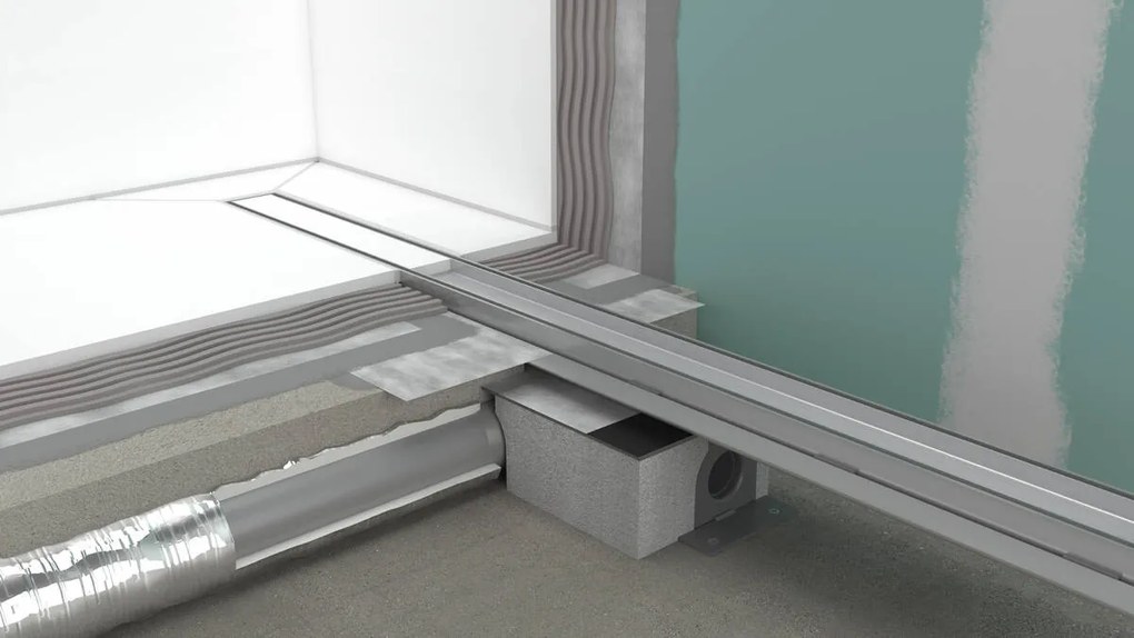 Hansgrohe uBox universal, úplná sada pre plochú inštaláciu - 1000 pre vrchné sady sprchových žľabov, HAN-56020180