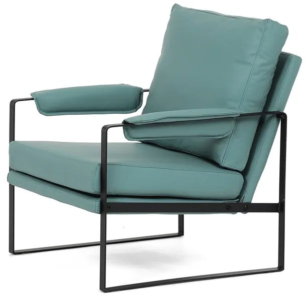 Autronic BONTEC Kreslo, modrá, ekokoža, AK-282 BLUE Farba: Modrá