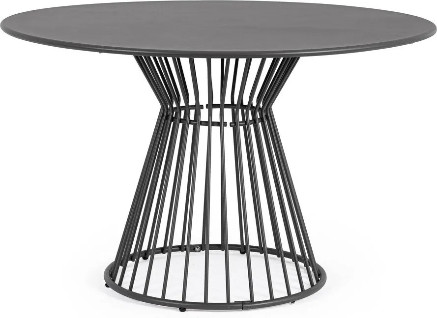 Oceľový okrúhly záhradný jedálenský stôl ø 120 cm Austin – Bizzotto