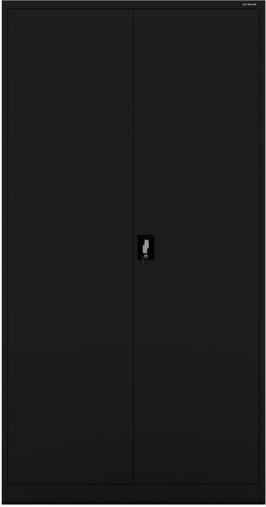 Vysoká čierna kovová kancelárska skriňa, 1150x2200x400 mm: : JAN II H2200