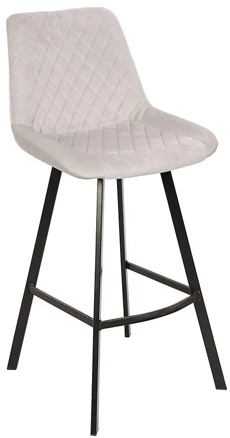 Barová stolička Luka svetlosivá