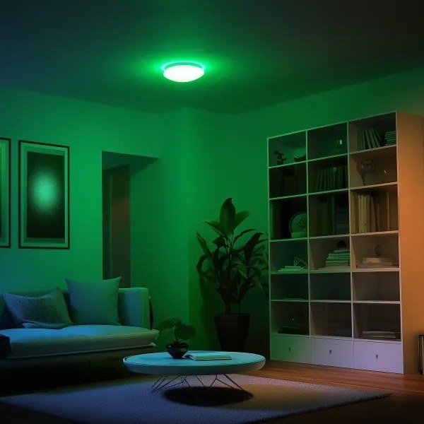 Eglo 33219 - LED RGB stropné svietidlo GIRON-C LED/17W/230V priemer 30 cm biela