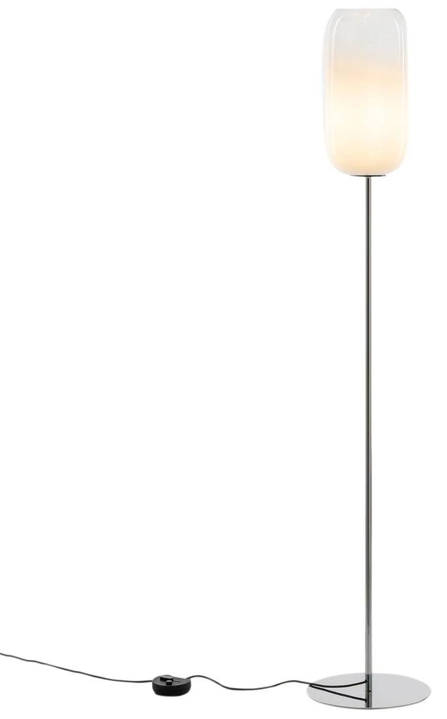 Artemide Gople stojaca lampa, biela/strieborná