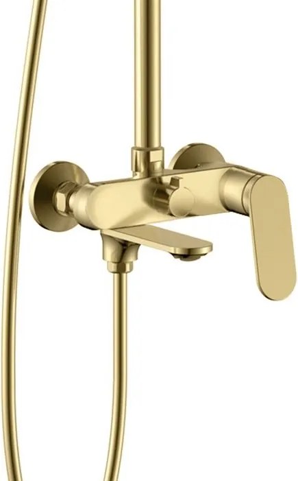 Rea Marco, sprchový set s vaňovou výlevkou, zlatá matná, REA-P8548