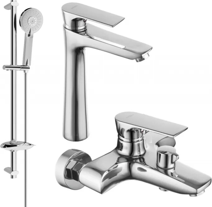 Mexen Axel DB40 vaňová súprava, chrómová - 73813DB40-00