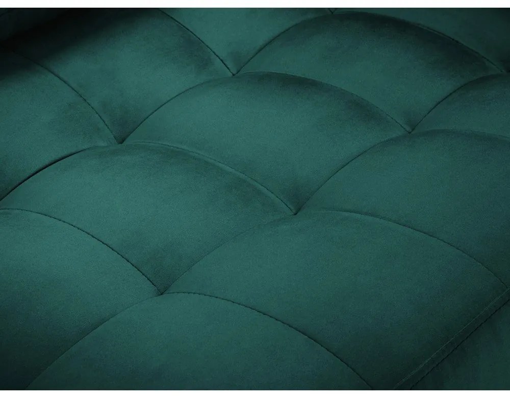 Petrolejovozelená zamatová pohovka Milo Casa Santo, 219 cm