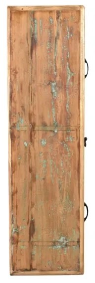 furniture-nabytek.cz - Masívna kúpeľňová skrinka Kalkata z recyklovaného dreva, lakovaná, viacfarebná – 35×35×125 cm