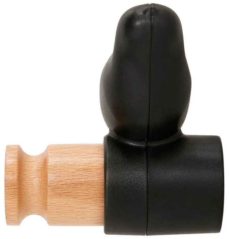 Čierny nástenný háčik Bonami Essentials Bird