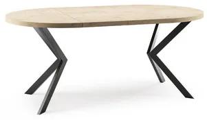 Jedálenský stôl ELA 120 cm - dub sonoma/čierna