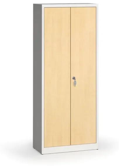 Alfa 3 Zvárané skrine s lamino dverami, 1950 x 800 x 400 mm, RAL 7035/breza