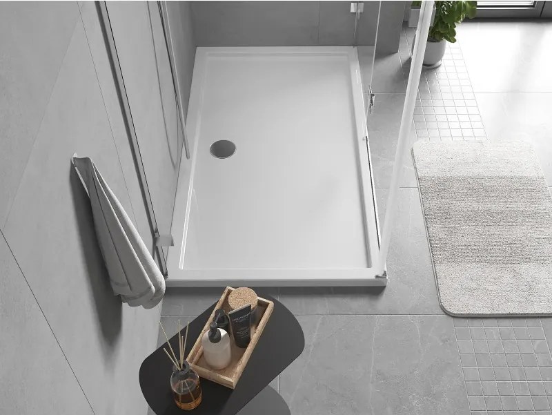 Mexen Flow Slim, obdĺžniková sprchová vanička 160 x 95 cm, biela lesklá, 46R109516