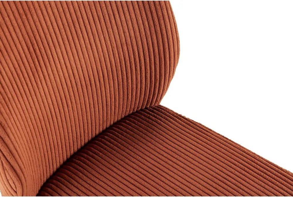 Oranžové menčestrové jedálenské stoličky v súprave 2 ks Anibal – Marckeric