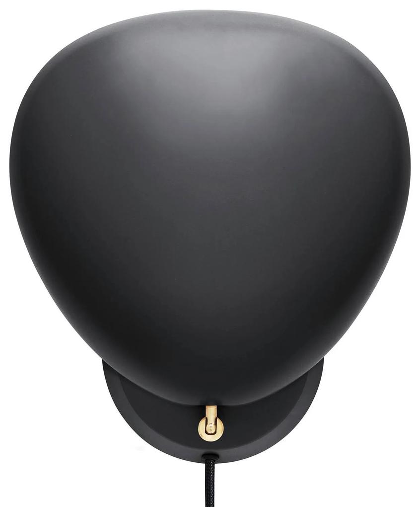 GUBI Cobra nástenné svietidlo čierne so zástrčkou