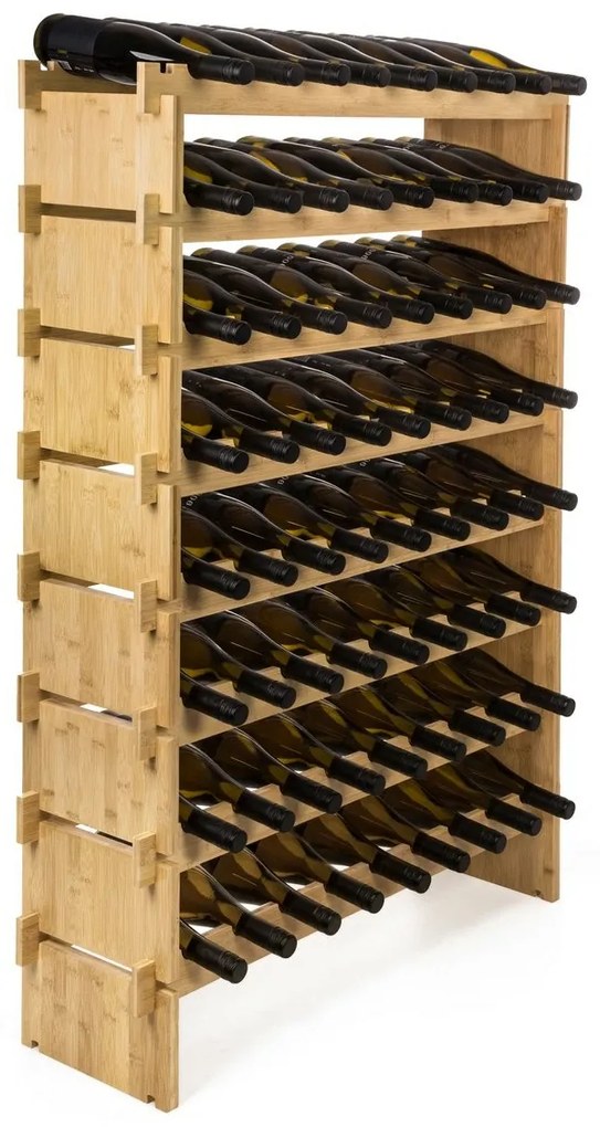 G21 Bambusový stojan na víno, 72 fliaš