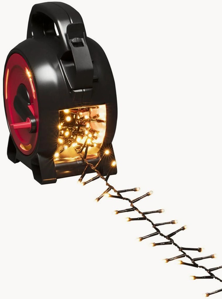 Exteriérová svetelná LED reťaz's navijakom Compact, teplá biela