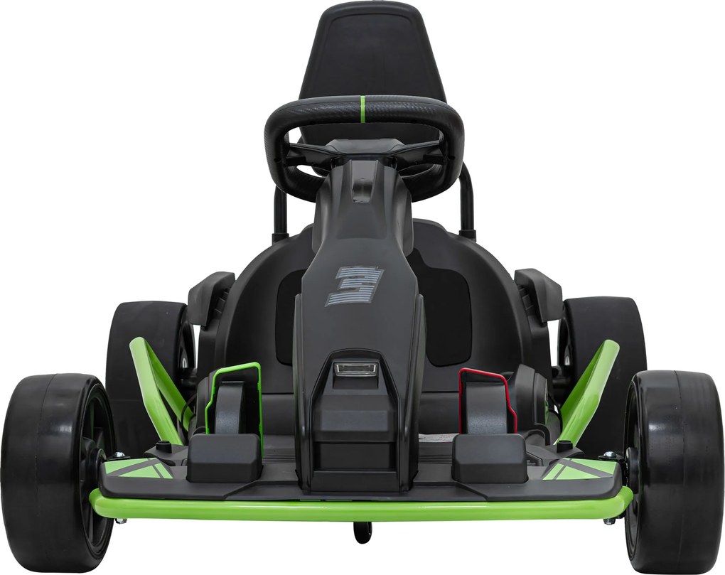 Ramiz Detská motokára na batérie Fast 3 Drift čierna + funkcia driftu + motory 2x150W + LED rádio + pásy