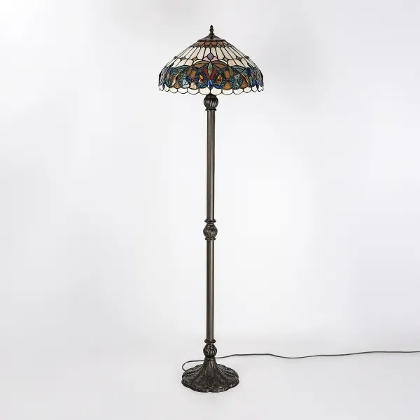 Brilagi - Tiffany vitrážová stojacia lampa LUISA 2xE27/60W/230V