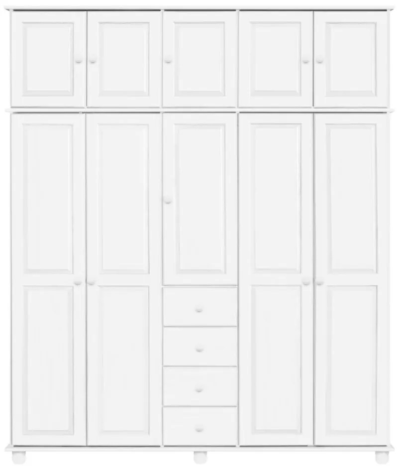 IDEA nábytok Nadstavec 5-dverový 8855B biely lak