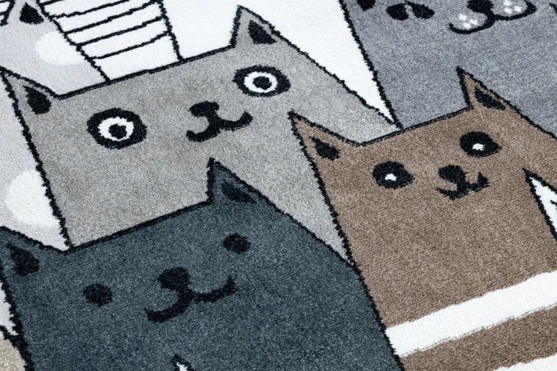 Dywany Łuszczów Detský kusový koberec Fun Gatti Cats multi - 280x370 cm