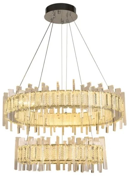 LED Stmievateľný luster na lanku LED/65W/230V 3000-6500K + diaľkové ovládanie