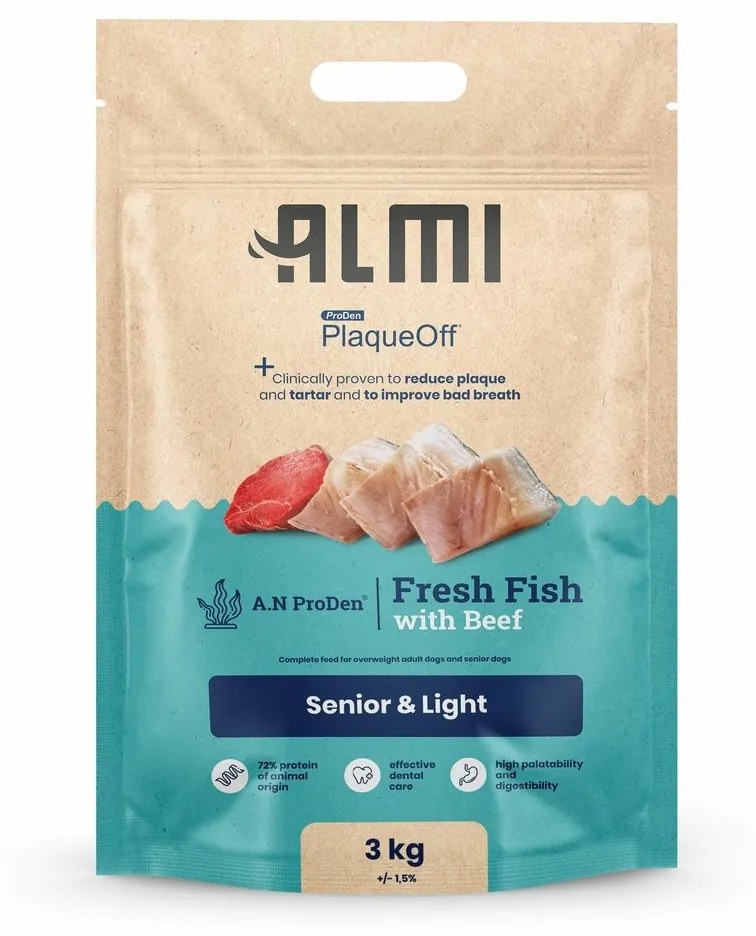 ALMI Senior & Light Granule s morskou riasou, 3 kg