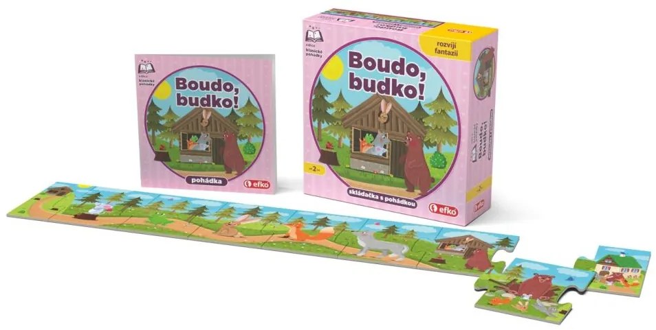 Efko Boudo, budko - skladačka s rozprávkou