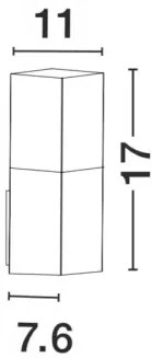 Vonkajšie záhradné svietidlo Stick