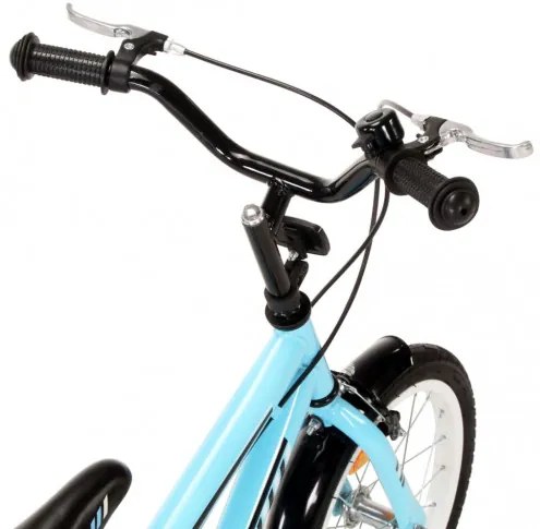 vidaXL Detský bicykel 14 palcový čierny a modrý-