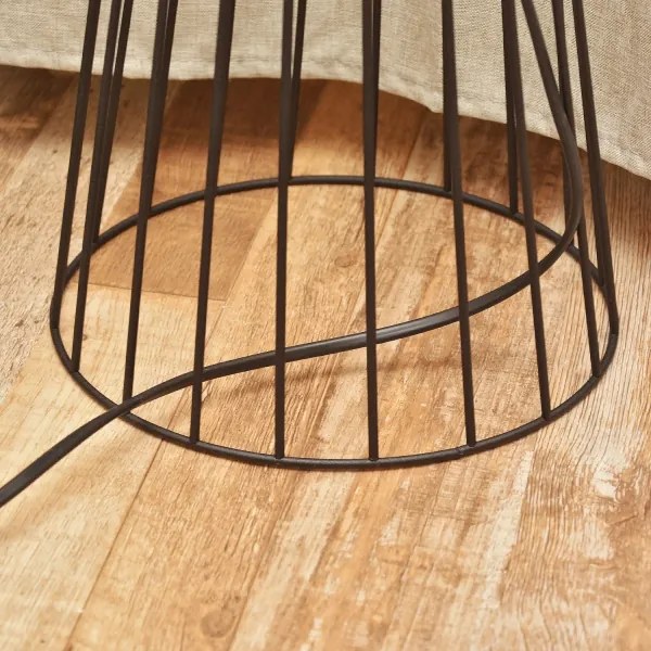 Stojaca lampa MERCURE 1xE27/15W/230V čierna