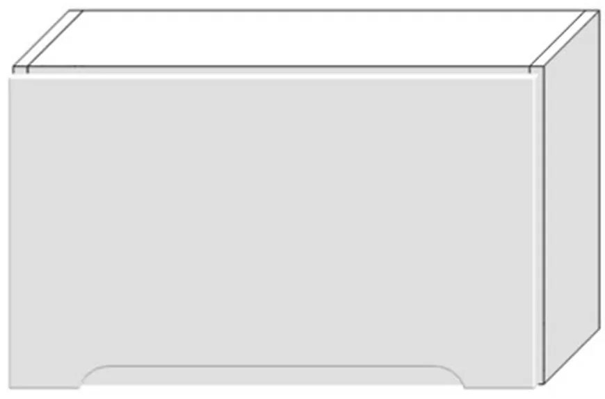 Skrinka do kuchyne Zoya W60okgr Biely hrášok / Biely