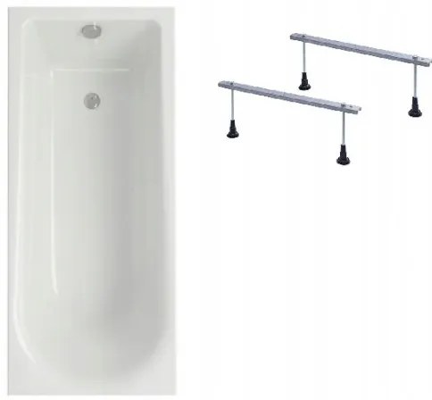 Cersanit Flavia akrylátová vaňa 160x70cm, biela, S301-106