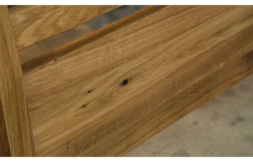 Dvojlôžková posteľ z dubového dreva 200x200 cm Odys - The Beds