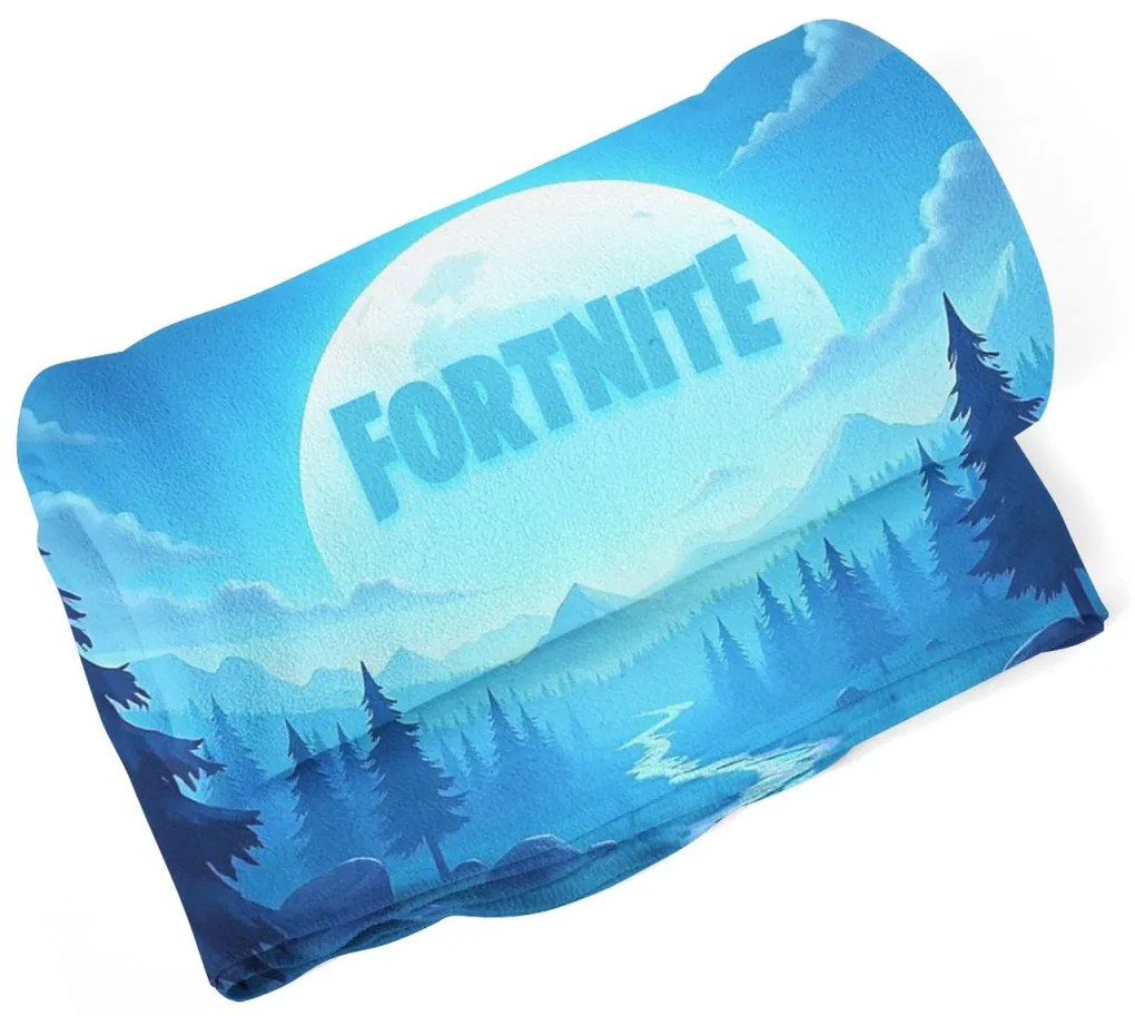 Sablio Deka FORTNITE Modré údolie s mesiacom - 150x120 cm