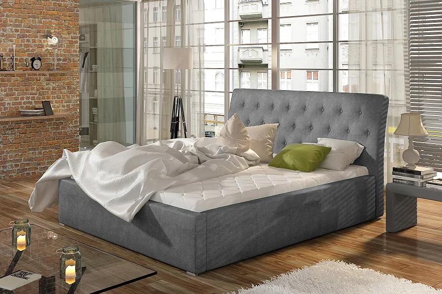Čalúnená posteľ s úložným priestorom 180 x 200 cm Mia 12
