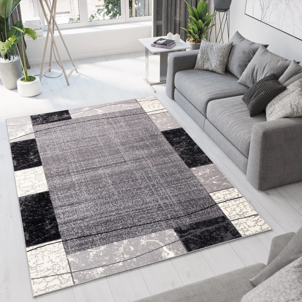 Koberec K872A DARK GRAY CHEAP PP CRM Veľkosť: 140x200cm