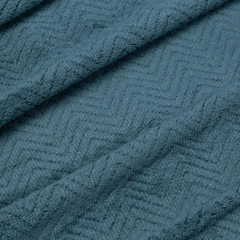EUROFIRANY Flano deka veľmi mäkká na dotyk s 3d efektom 70 cm x 160 cm tmavomodrá 100 % polyester Varianta: 401103