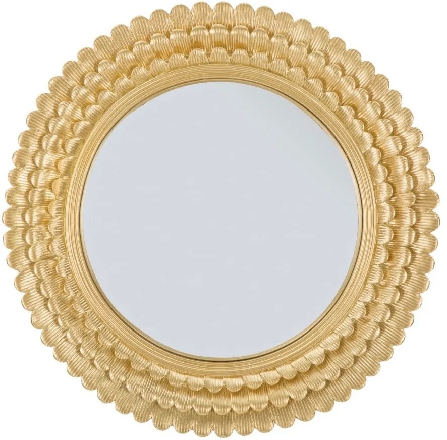 Nástenné zrkadlo v železnom ráme Mauro Ferretti Glam Lamin, ⌀ 43 cm