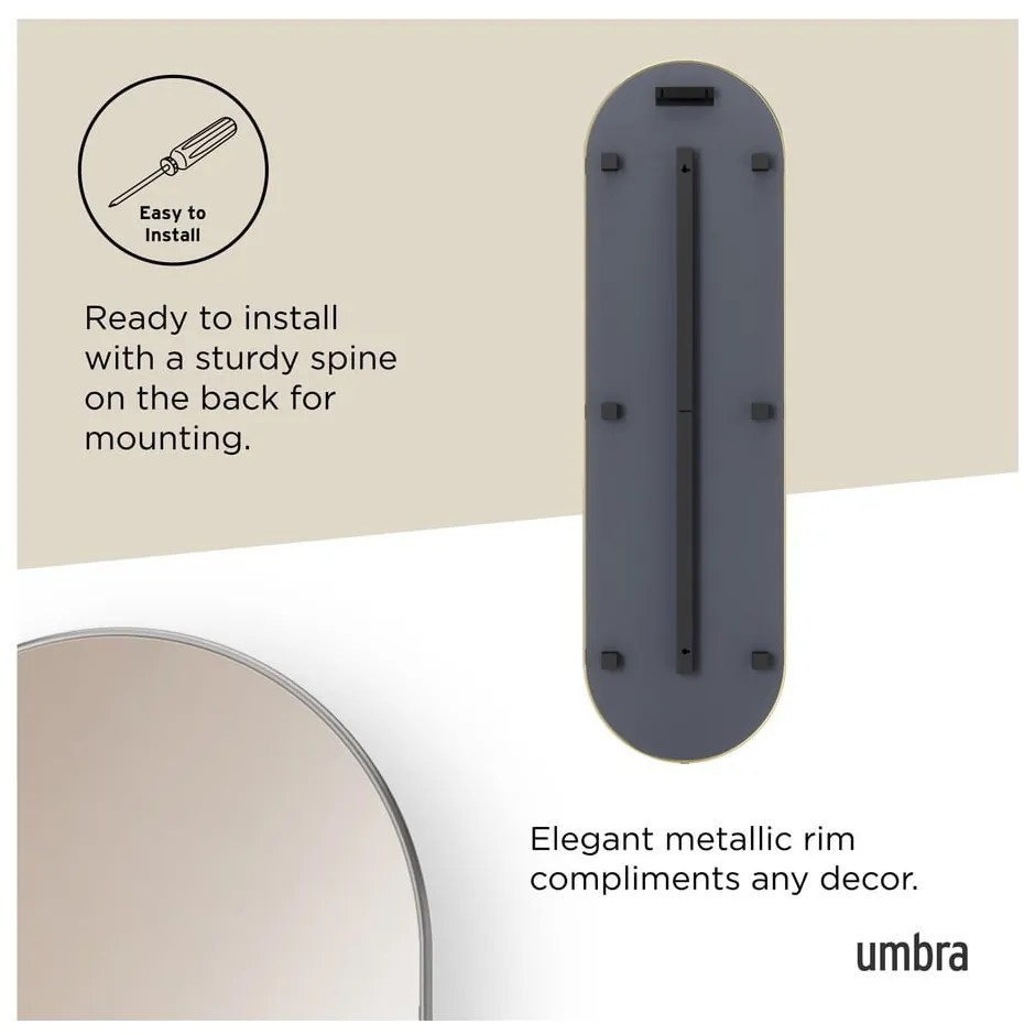 Nástenné/stojacie zrkadlo 46x157 cm Hubba – Umbra