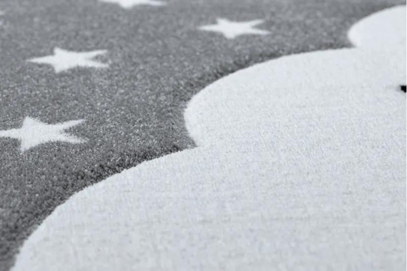 Dywany Łuszczów Detský kusový koberec Petit Cloud stars grey - 160x220 cm