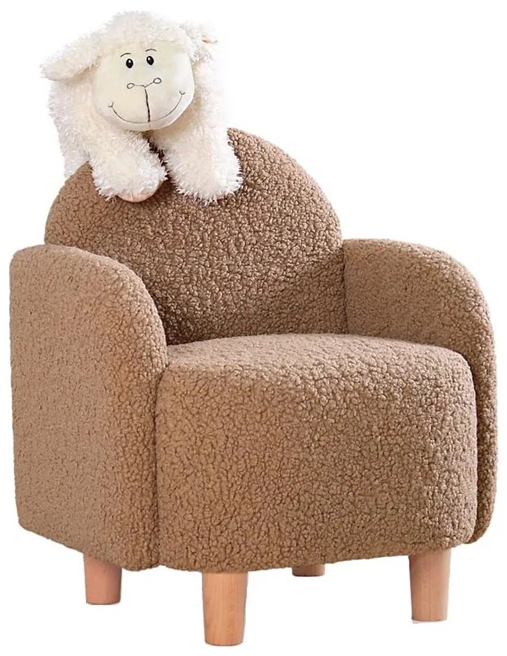 Detské kreslo DORY hnedé