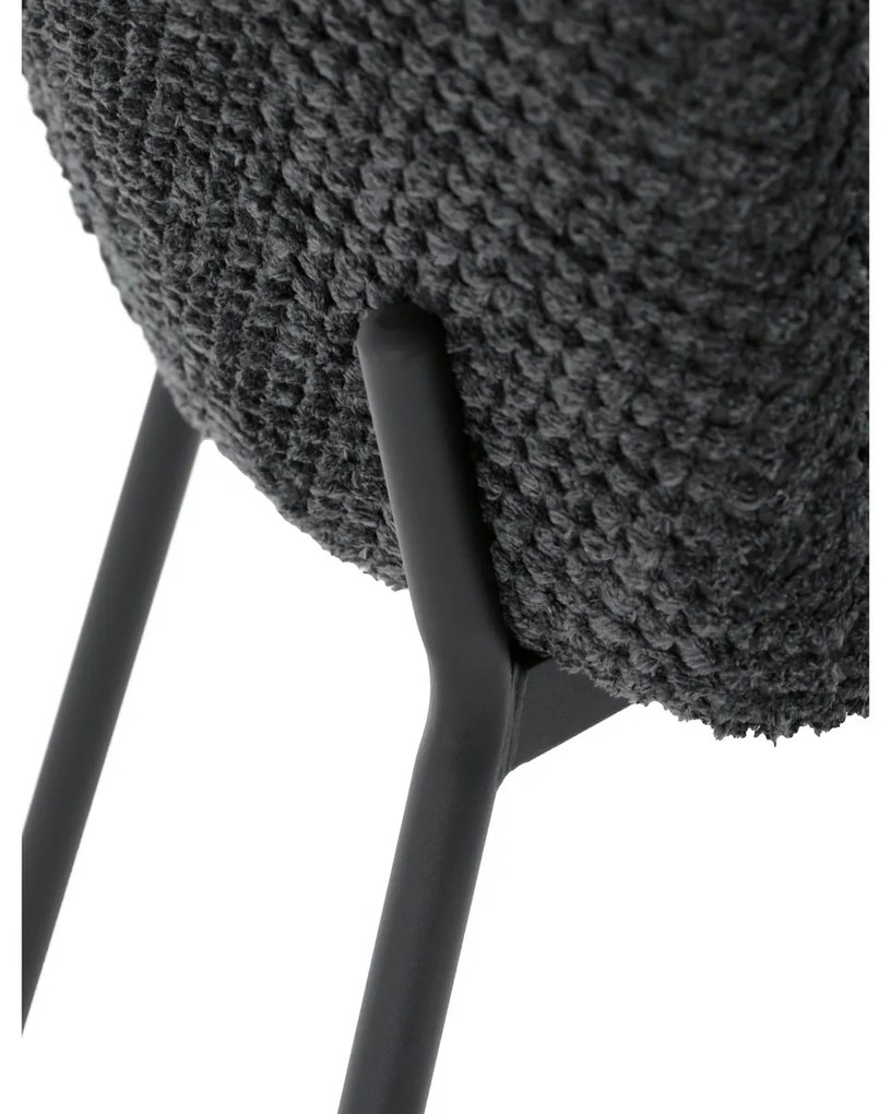 Sada jedálenských stoličiek Bouclé CT-W1077 GREY2,4 ks