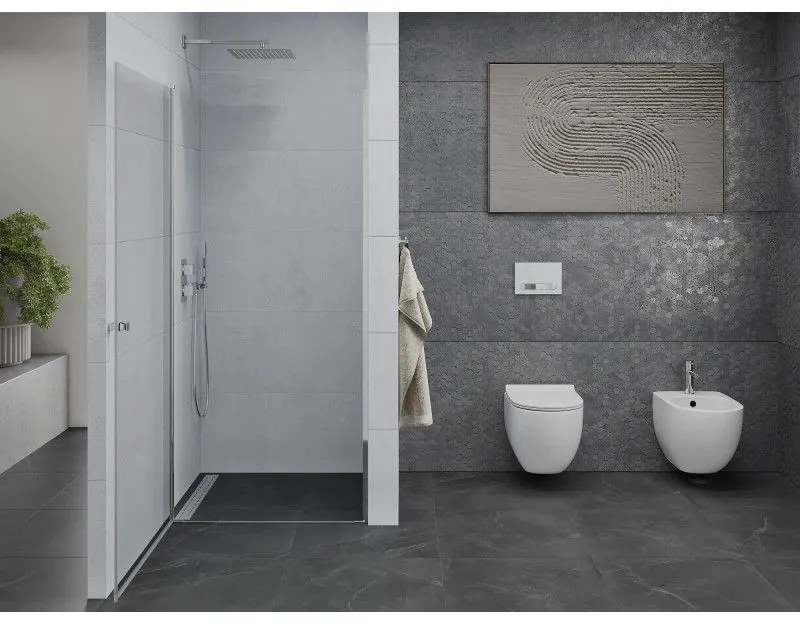 Mexen Pretoria, sprchové dvere do otvoru 95 x 190 cm, 6mm číre sklo, chrómový profil, 852-095-000-01-00-D