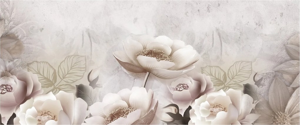 Obraz - Ružové kríky (120x50 cm)