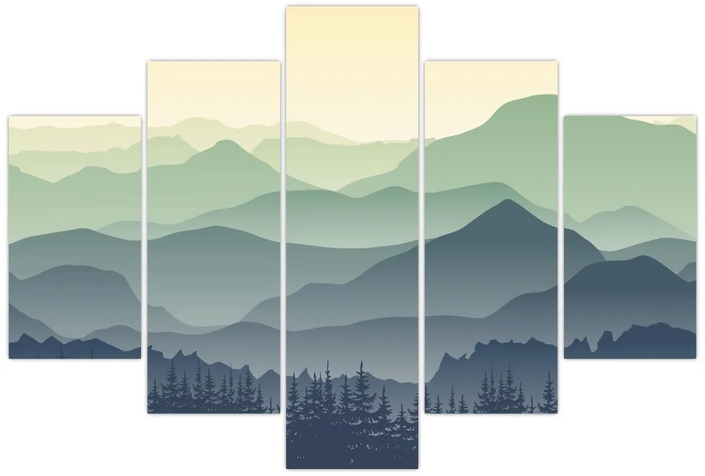 Obraz - Forest Mountain (150x105 cm)